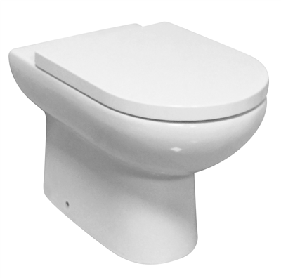 Osterley Back To Wall Eco Vortex WC Pan with Fixings - White