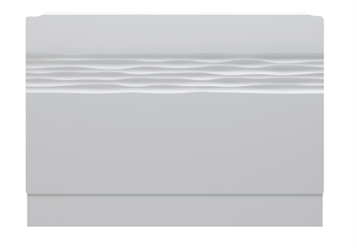 Wave 750 end panel 750x450-575mm - High gloss white