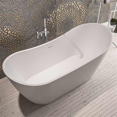 Eastbrook Lambeth Gloss White Double Ended Freestanding Bath 1590