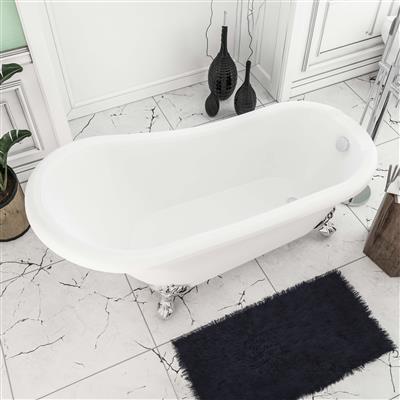 Trowbridge 1560 x 720 x 760mm (410mm Depth) Freestanding Bath - White