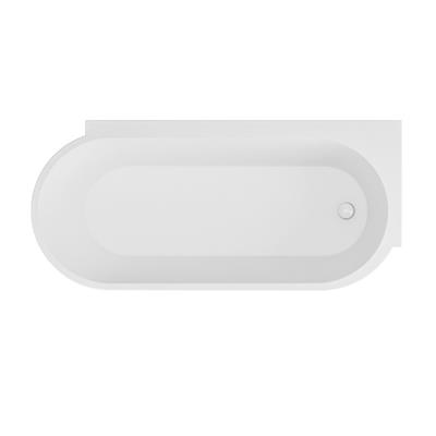 Bray 1600x780x580mm Right Hand Bath - White