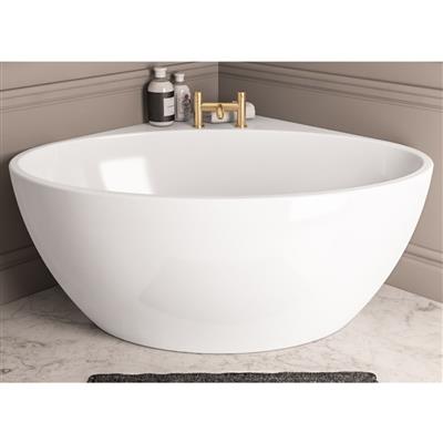 Whitchurch Corner Bath 1270x1270x580mm (440mm Depth) - White