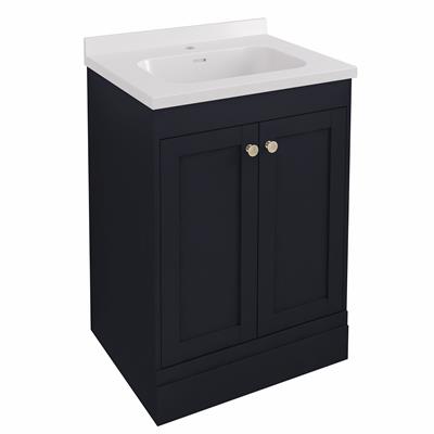 Hardwick 60CM 2 Door Square Basin Vanity Unit - Anthracite