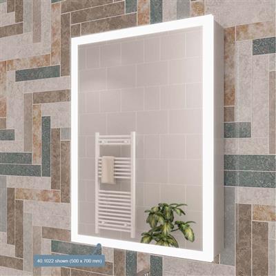 Cassio 800x700mm 2 door LED mirror 