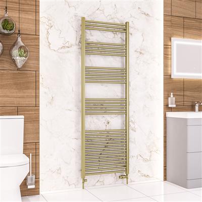 Wendover Straight Multirail 1800 x 600 Brushed Brass