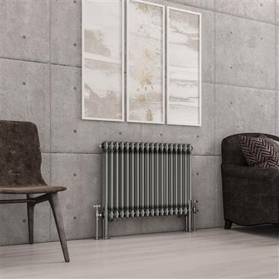 Imperia 2 Column Radiator 600 x 830mm Bare Metal