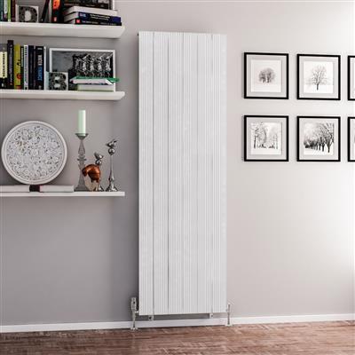 Mersey 1800 x 565 Aluminium Radiator Matt White