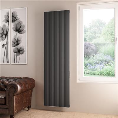 Derwent 1800 x 504 Dry Element Aluminium Radiator Matt Anthracite