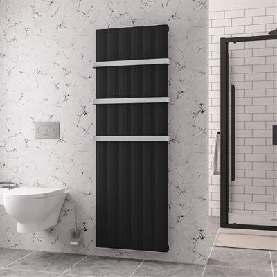 Derwent 1800 x 604 Dry Element Aluminium Radiator Matt Black