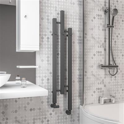 Conwy 1200 x 220 Radiator Matt Anthracite