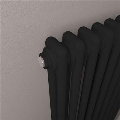 Imperia 2 Column Radiator 600 x 425mm Matt Black