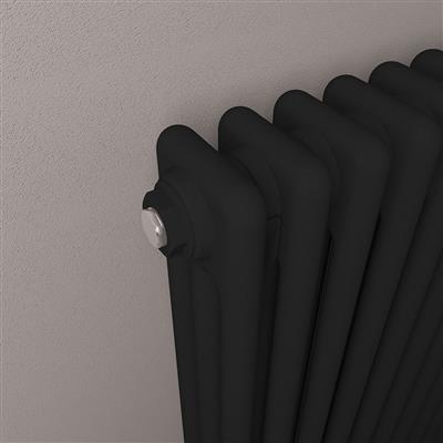 Imperia 3 Column Radiator 600 x 605mm Matt Black