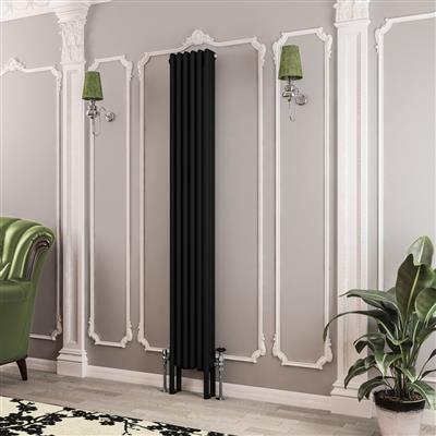 Imperia 3 Column Radiator 1800 x 290mm Matt Black