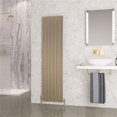 Warrington 1800 x 452 Radiator Type10 Brushed Brass