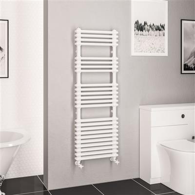 Imperia 2 Column Multirail 1430 x 500mm Gloss White