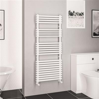 Imperia 2 Column Multirail 1430 x 600mm Gloss White