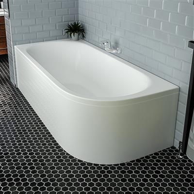 Biscay Double Ended (DE) 1700 x 750 x 440mm Beauforte Bath - White