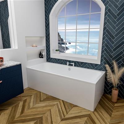 Malin Double Ended (DE) 1650 x 700 x 440mm Beauforte Bath - White