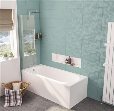 Biscay Single Ended (SE) 1700 x 700 x 440mm Beauforte Bath - White