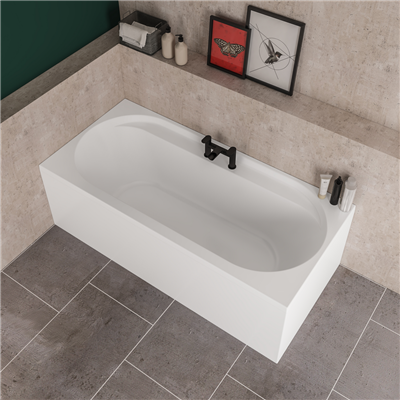 Biscay Reef 1700x800x440mm Double Ended Beauforte Bath