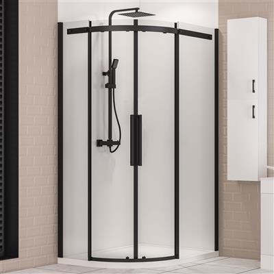 Corniche 2000 900x800mm Right Hand Offset Quadrant Shower Enclosure - Chrome