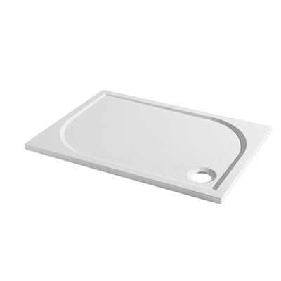 Vanguard 25 Plan D 800mm x 760mm Rectangular Shower Tray - White