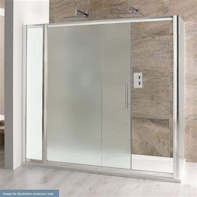 Volente Inline Shower Panel Support Bar - Chrome