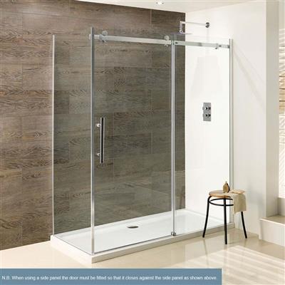 Vanguard 10mm 2000mm x 1100mm Slider Shower Door - Chrome