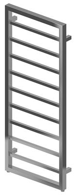 Ryton 1200 x 500mm. Towel Rail Chrome