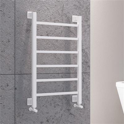 Loxley 800 x 600mm. Towel Rail Matt White