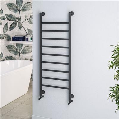 Eshton 800 x 500mm. Towel Rail Matt Anthracite