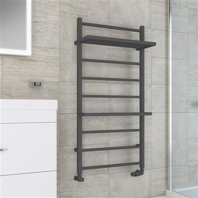 Launton Designer Towel Rail 1200x600mm Matt Anthracite