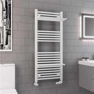 Haddenham Designer Towel Rail 1200x500mm Matt White