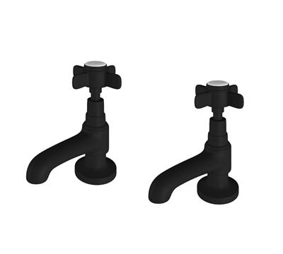 Haymarket Bath Taps - Matt Black