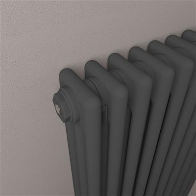 Rivassa 3 Column Rad. 1800x383mm Matt Anthracite