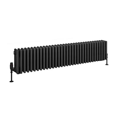 Rivassa 4 Column Radiator 300 x 1505mm Matt Anthracite