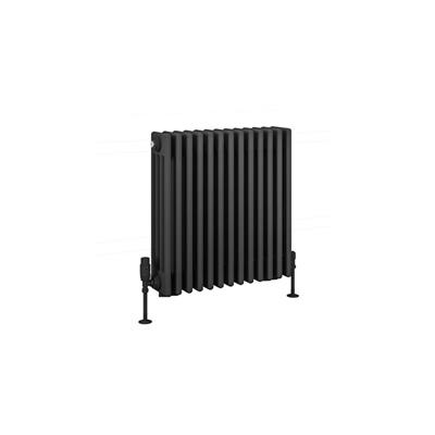 Rivassa 4 Column Radiator 600 x 605mm Matt Anthracite