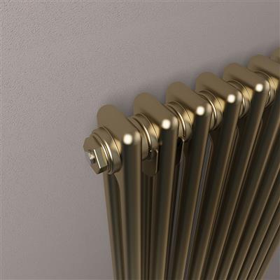 Rivassa 2 Column Radiator 600 x 608mm Bronze Effect