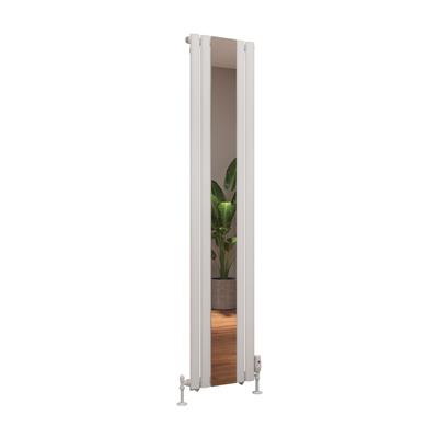 Tunstall Mirror 1800 x 380 Radiator Matt White