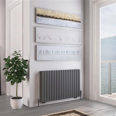 Tunstall Double 600 x 1002 Radiator Matt Anthracite