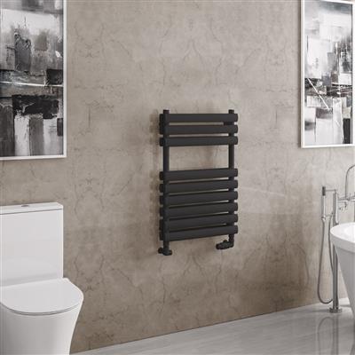 Tunstall Double 800 x 500 Towel Rail Matt Black