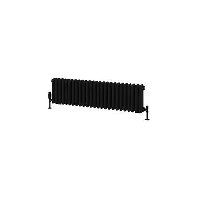 Rivassa 3 Column Radiator 300 x 1148mm Matt Black