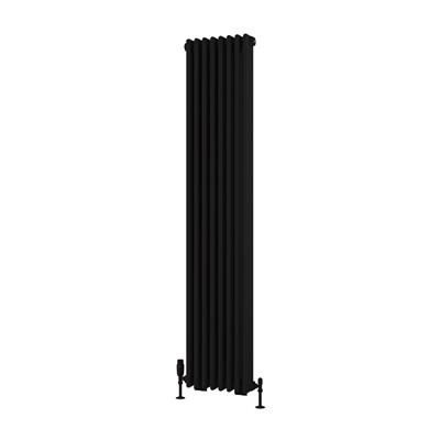 Rivassa 3 Column Radiator 1800 x 383mm Matt Black