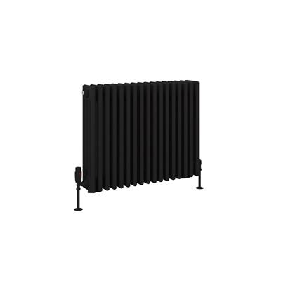 Rivassa 4 Column Radiator 600 x 785mm Matt Black