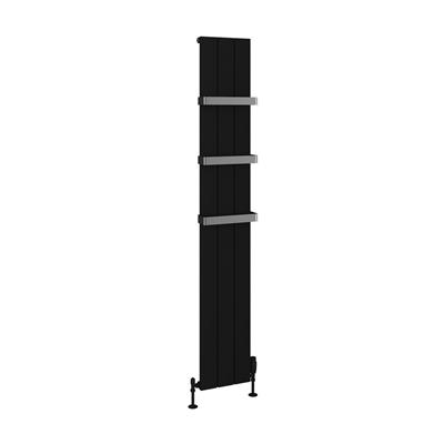 Rosano 1800 x 280 Aluminium Radiator Matt Black