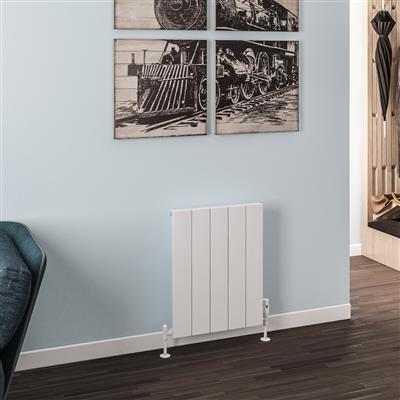 Rosano 600 x 470 Aluminium Radiator Matt White