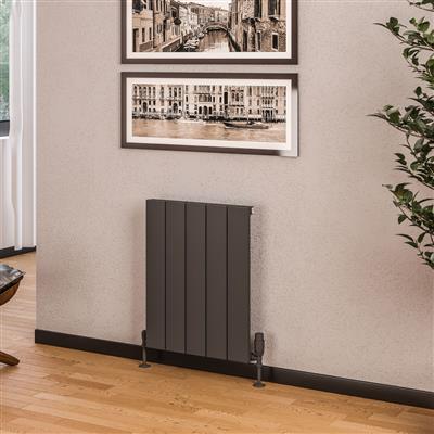 Rosano 600 x 470 Aluminium Radiator Matt Anthracite