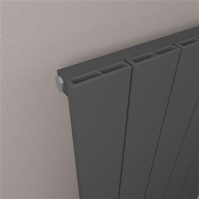 Rosano 600 x 470 Aluminium Radiator Matt Anthracite