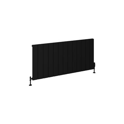 Rosano 600 x 1230 Aluminium Radiator Matt Black