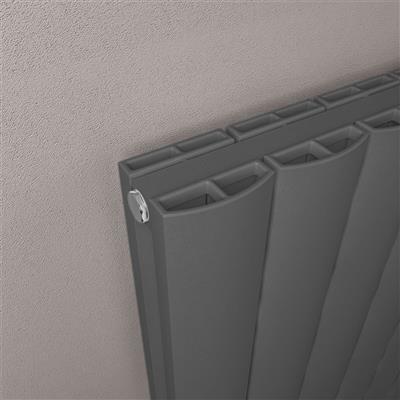 Guardia 1800 x 470 Aluminium Radiator Matt Anthracite